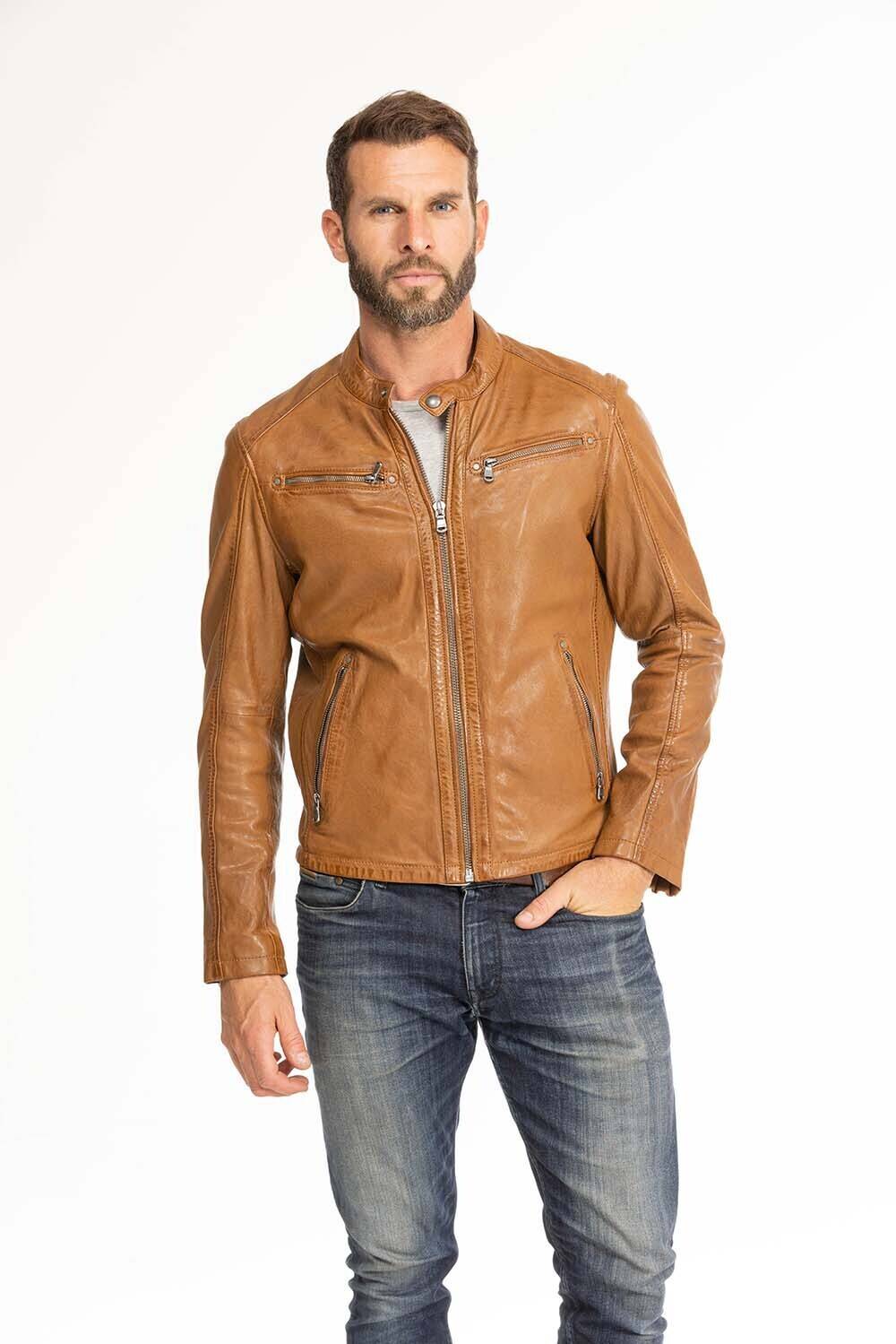 blouson cuir homme gafi cognac (9)