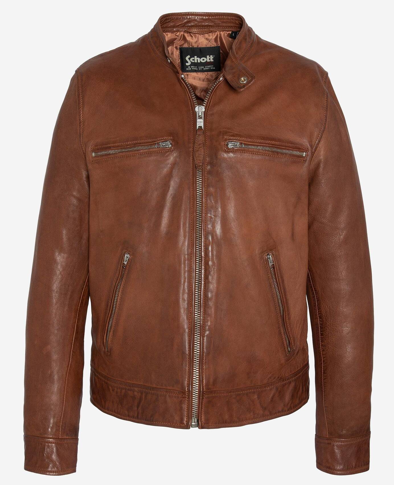 blouson cuir lcnewportx cognac (2)