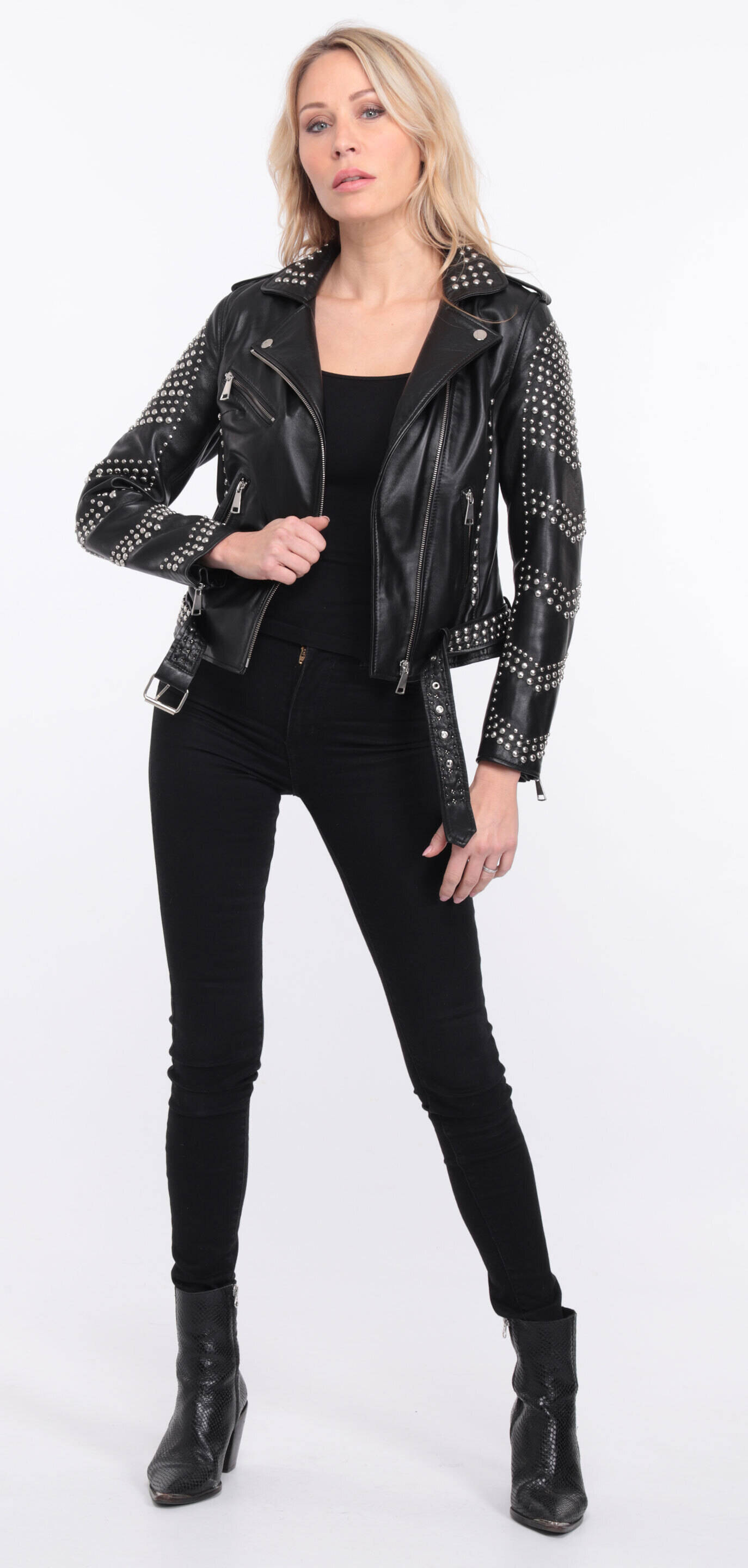 Blouson cuir noir marbella clout� (17)
