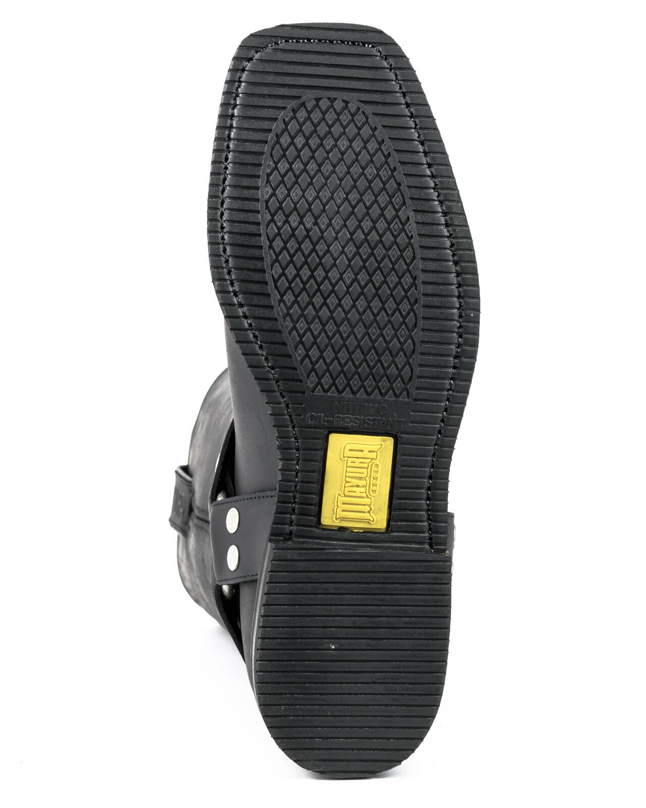 bottes cuir biker mayura crazy old negro réf 101 (1)