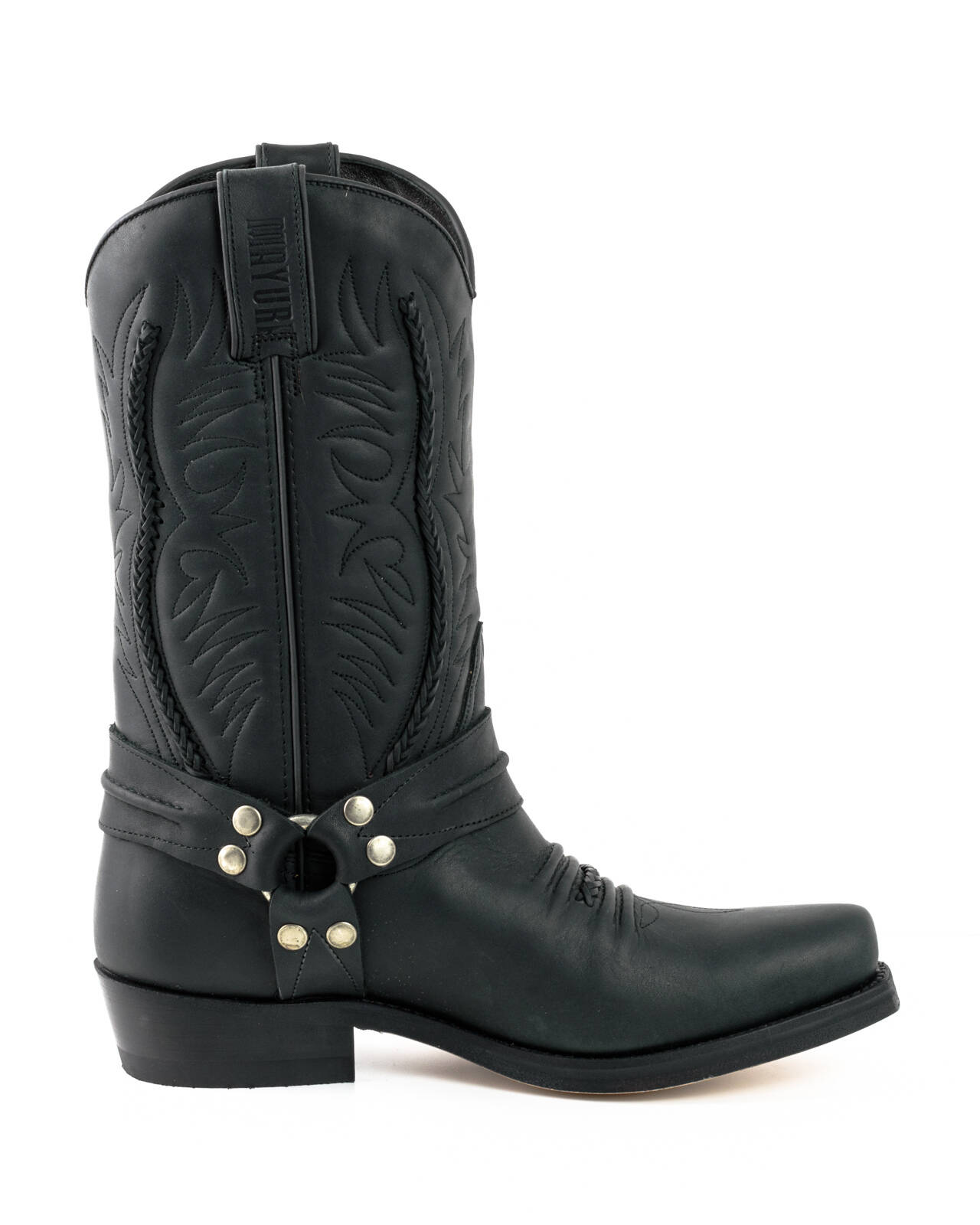 bottes cuir mayura biker crazy old negro réf 209 (6)