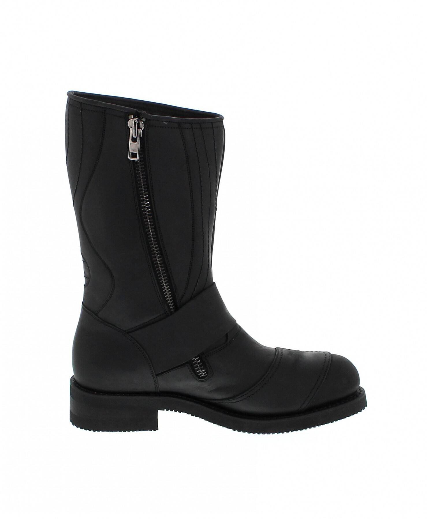 bottes cuir moto mayura crazy old negro réf 113 (2)