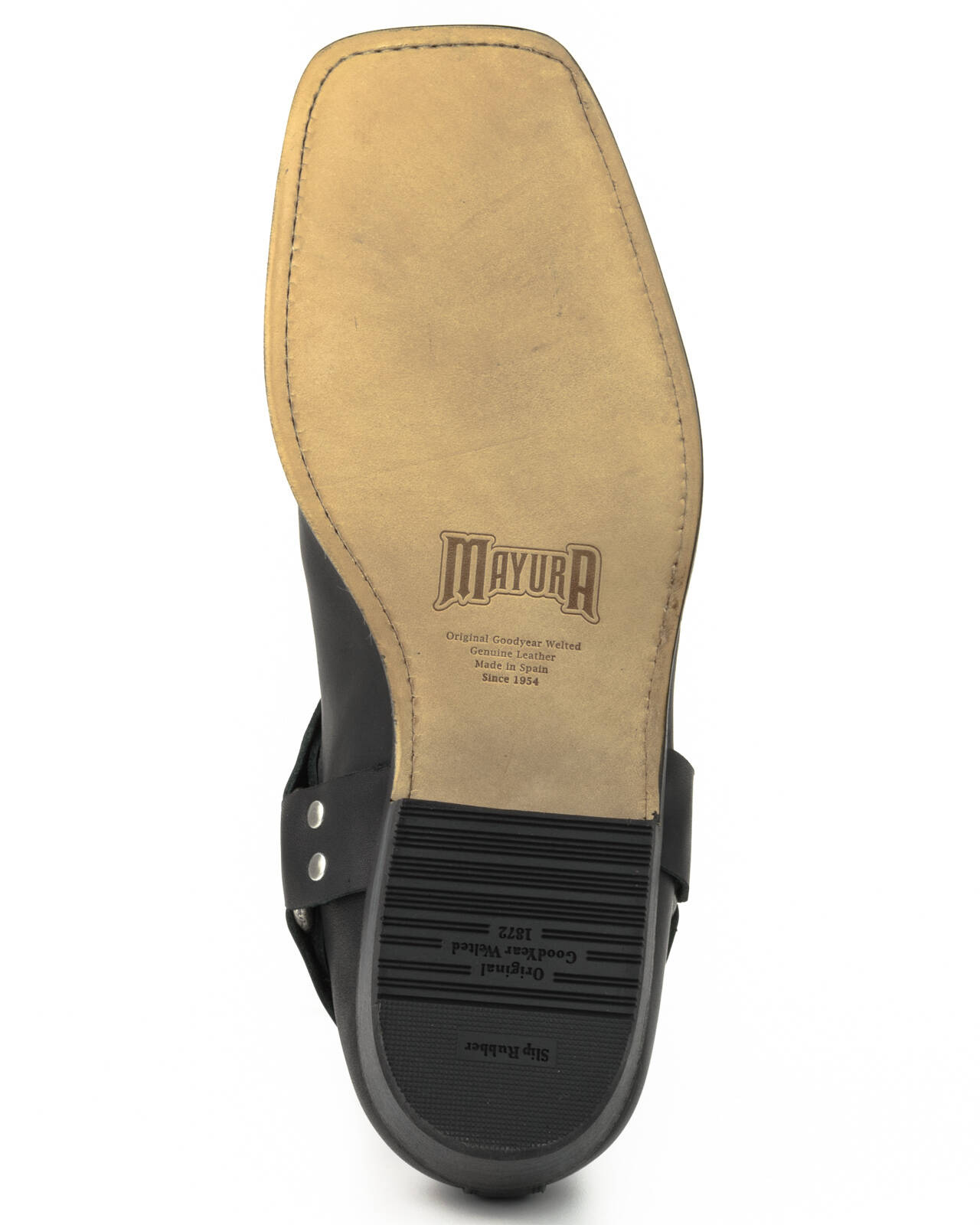 bottines cuir mayura biker pull grass negro réf 204 (8)