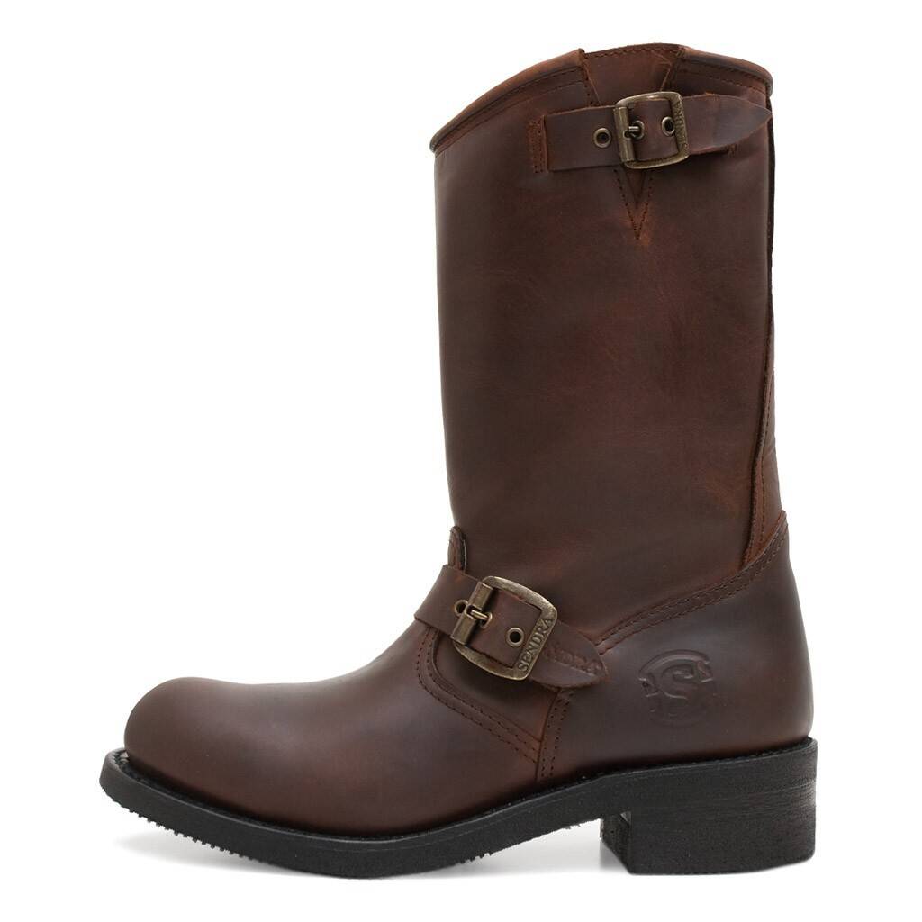 details bottes cuir sendra 3396 marron 3