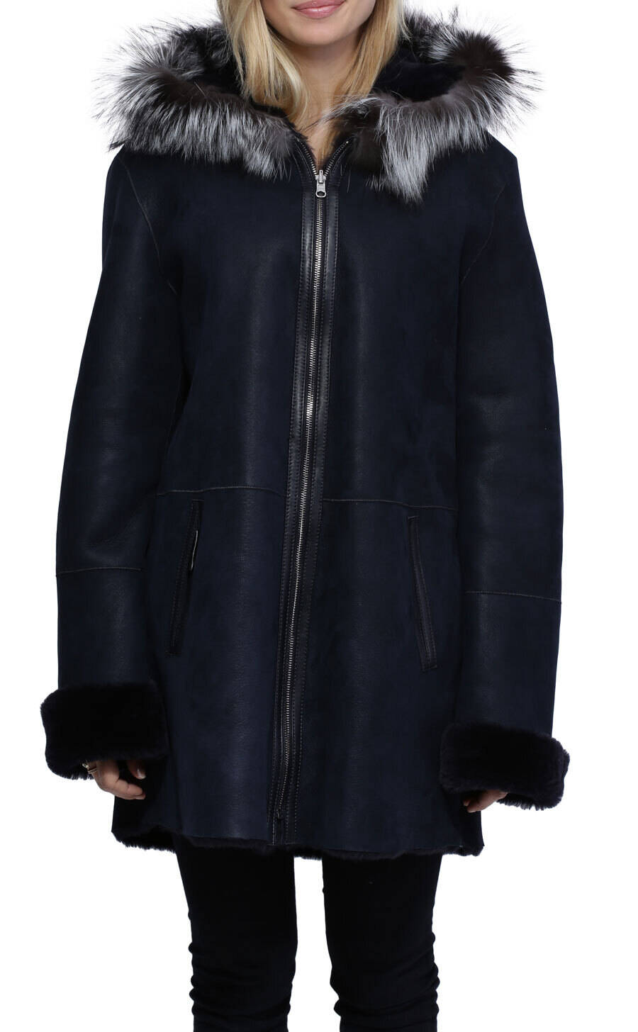 manteau mouton cesaria noir  (1)