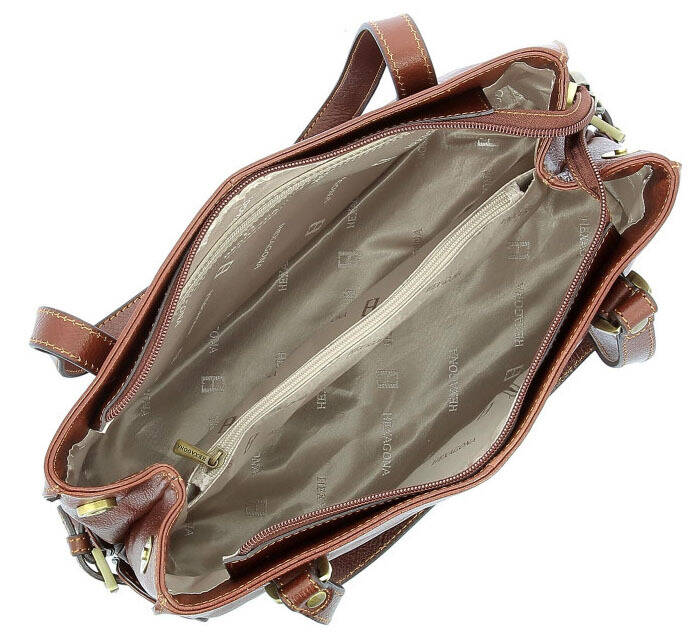 maroquinerie femme sac cuir 111322B marron doublure