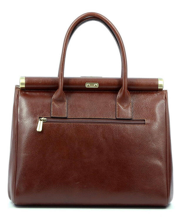 maroquinerie femme sac cuir 112550 marron dos