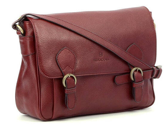 maroquinerie femme sac cuir 114584 carmin biais