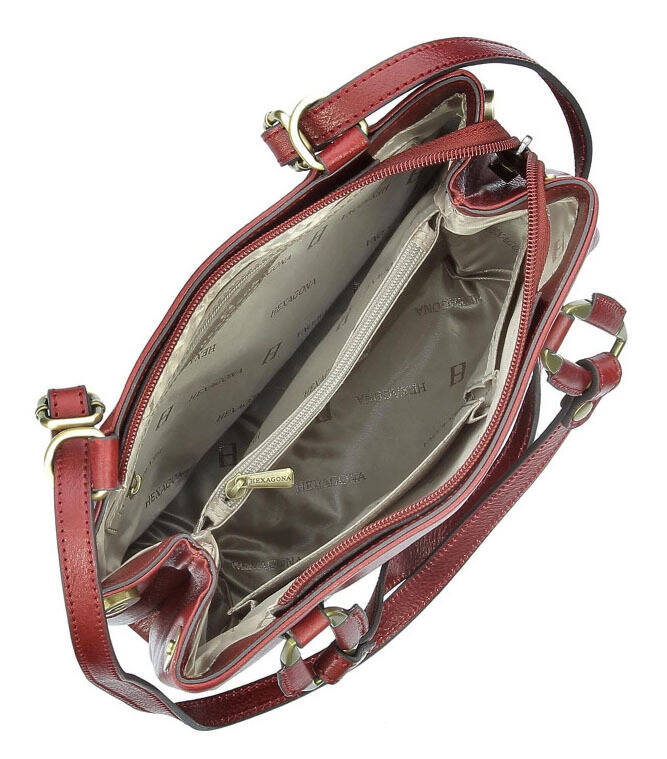 maroquinerie femme sac cuir 114952 carmin doublure