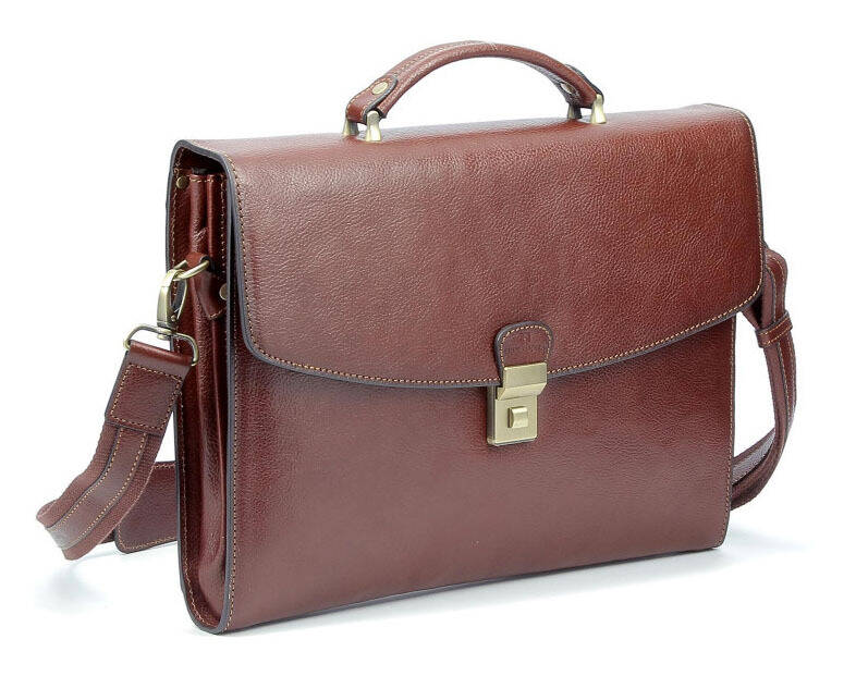 maroquinerie homme cartable cuir hexagona 110451 marron (1)