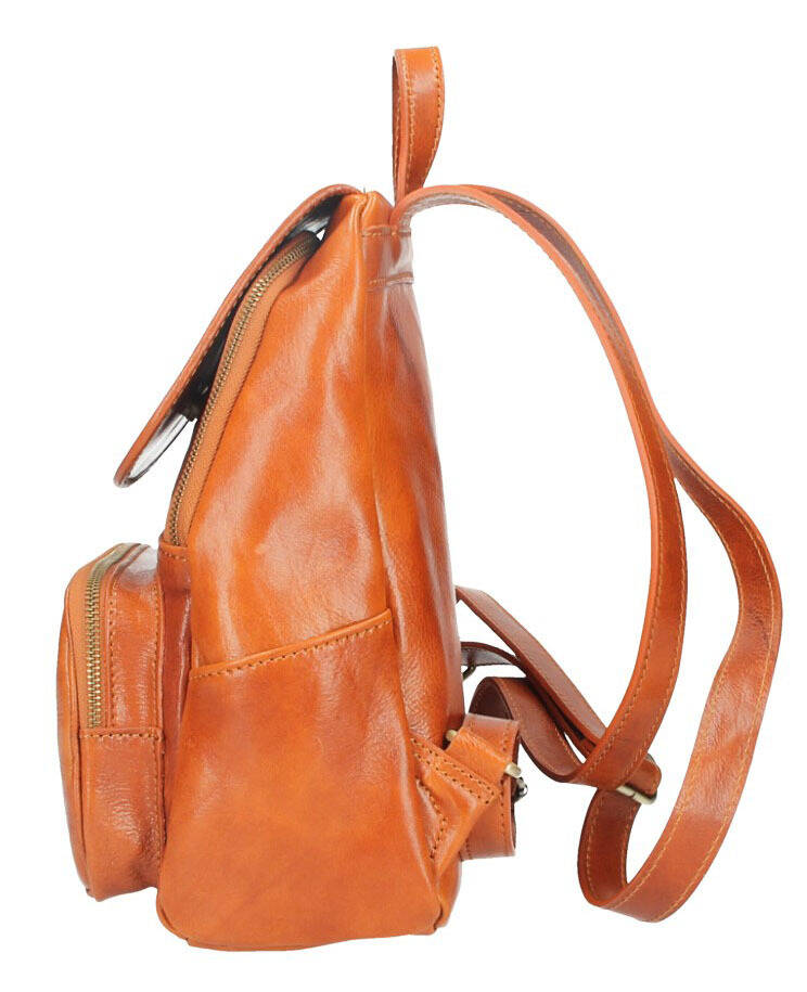 sac à dos cuir femme vachette cognac zeffy  (2)