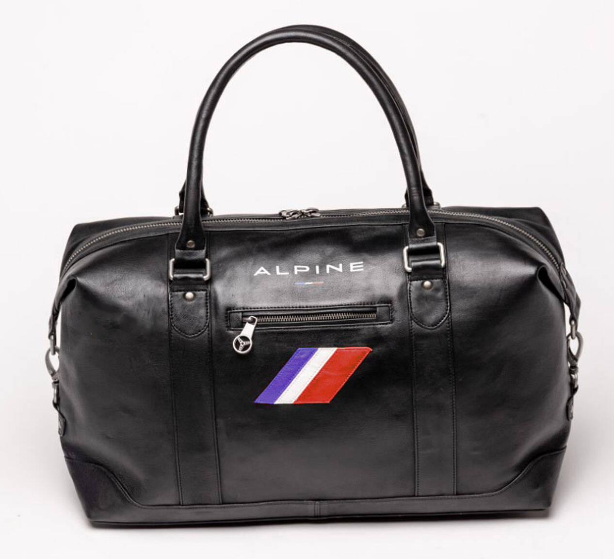 Weekender Tasche aus schwarzem Alpenleder a110 48h