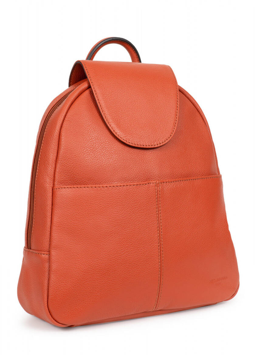 sac-a-dos-en-cuir-de-vachette-462345 orange 1