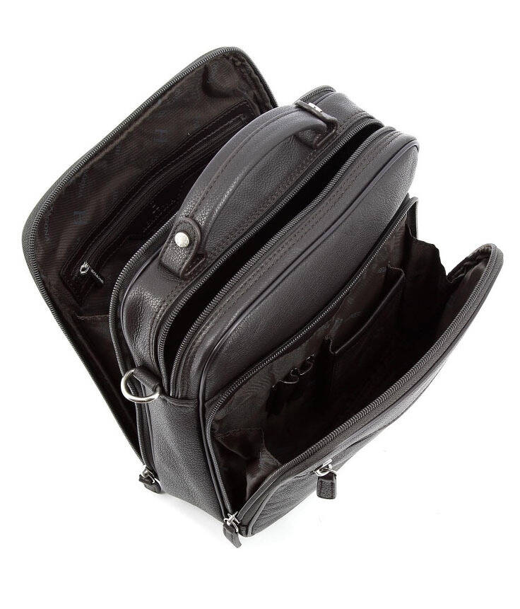 sacoche cuir noir 461831 ouvert