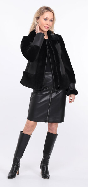 blouson cuir elia noir  (16)