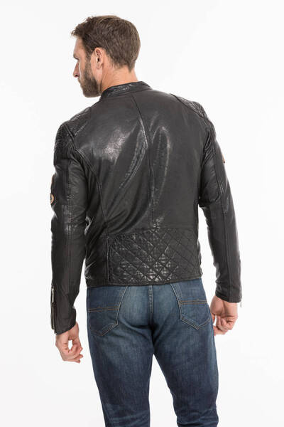blouson cuir homme redskins noir r�f 132 (10)