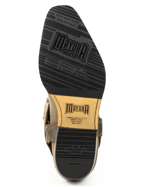 bottes cuir biker mayura crazy old sadale réf 208 (8)