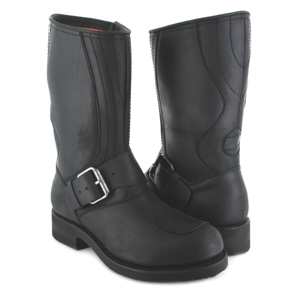 bottes cuir moto mayura crazy old negro réf 113 (9)