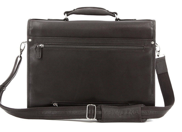 cartable cuir vachette hexagona 469537 marron fonce  (2)