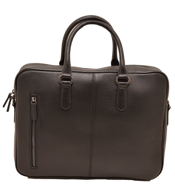 cartable cuir vachette noir hexagona 135721  dos