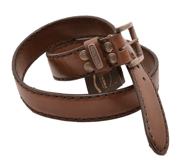 Ceinture cuir homme marron sendra 8563 (2)