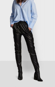 gift-ref-63641-noir-pantalon-jogpant-cuir-veritable