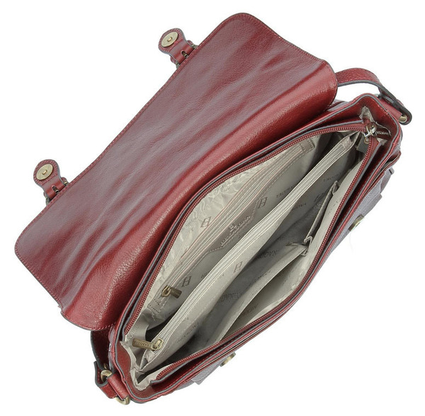 maroquinerie femme sac cuir 114584 carmin doublure