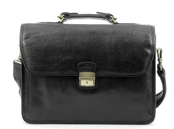 maroquinerie homme cartable cuir hexagona 111007 noir biais (3)