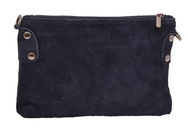 Pochette cuir vachette bleu navy tianna sac cuir dos