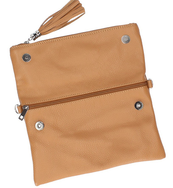 pochette en cuir à bandoulière elsbe zoom