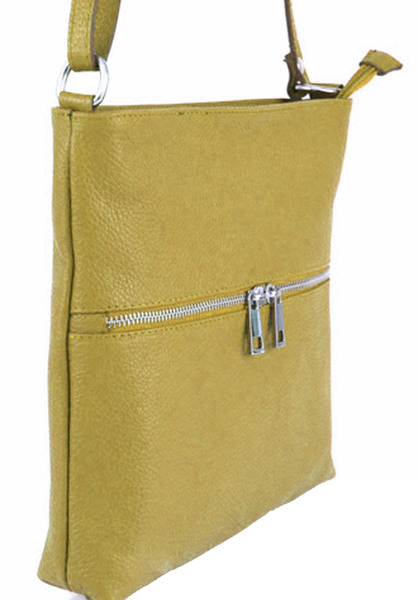 pochette en cuir de vachette à bandoulière josslyn biais