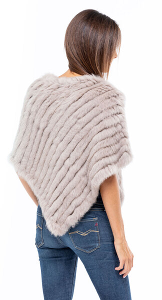 poncho fourrure lapin 6034 chaud hiver mannequin (11)