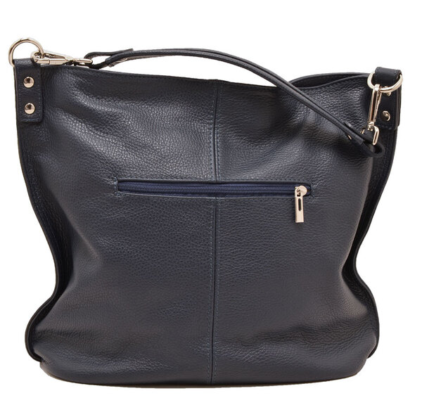 Sac à main cur vachette bleu ludmilla face dos