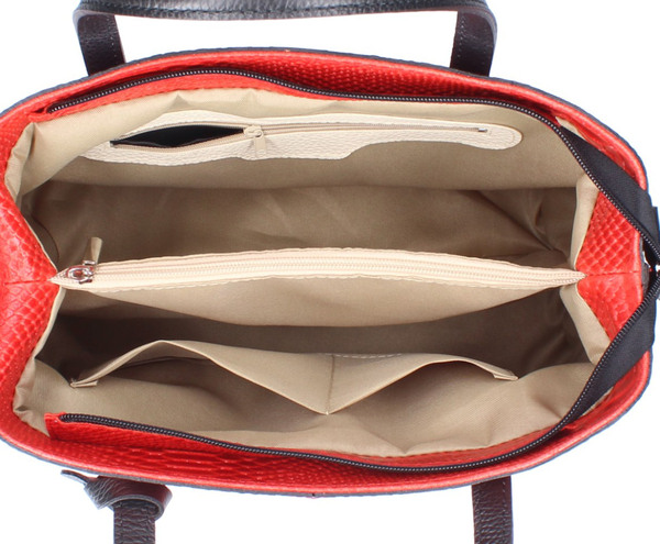 sac à main en cuir véritable merle rosso (3)