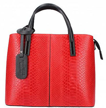 sac à main en cuir véritable merle rouge
