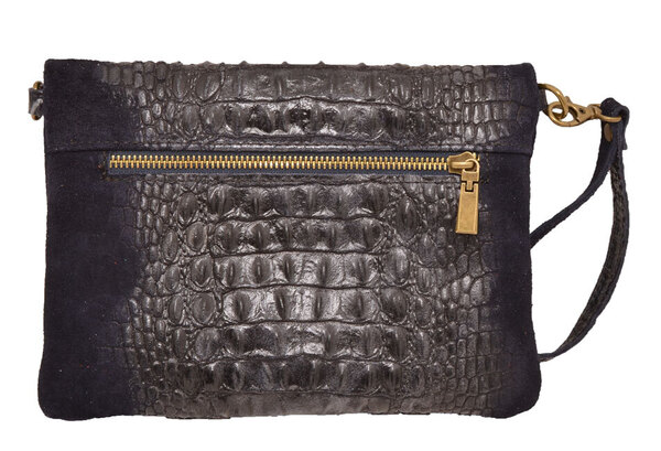 Sac cuir femme vachette pochette cuir tecla blue dos