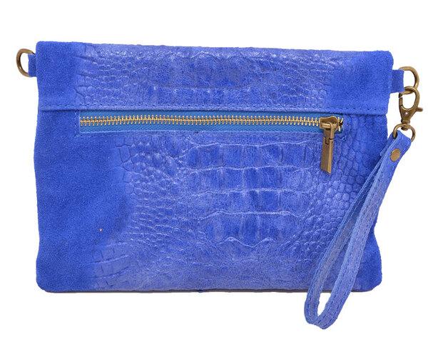 Sac cuir femme vachette pochette cuir tecla bluette  dos