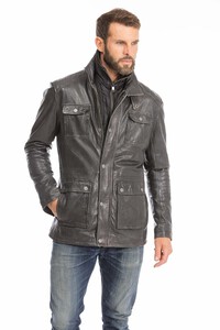 veste cuir homme hiver noir 14654 (15)