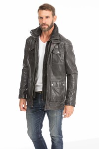 veste cuir homme hiver noir 14654 (2)