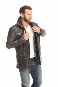 veste cuir homme hiver noir 14654 (6)
