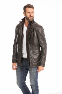 veste cuir homme marron fred (2)