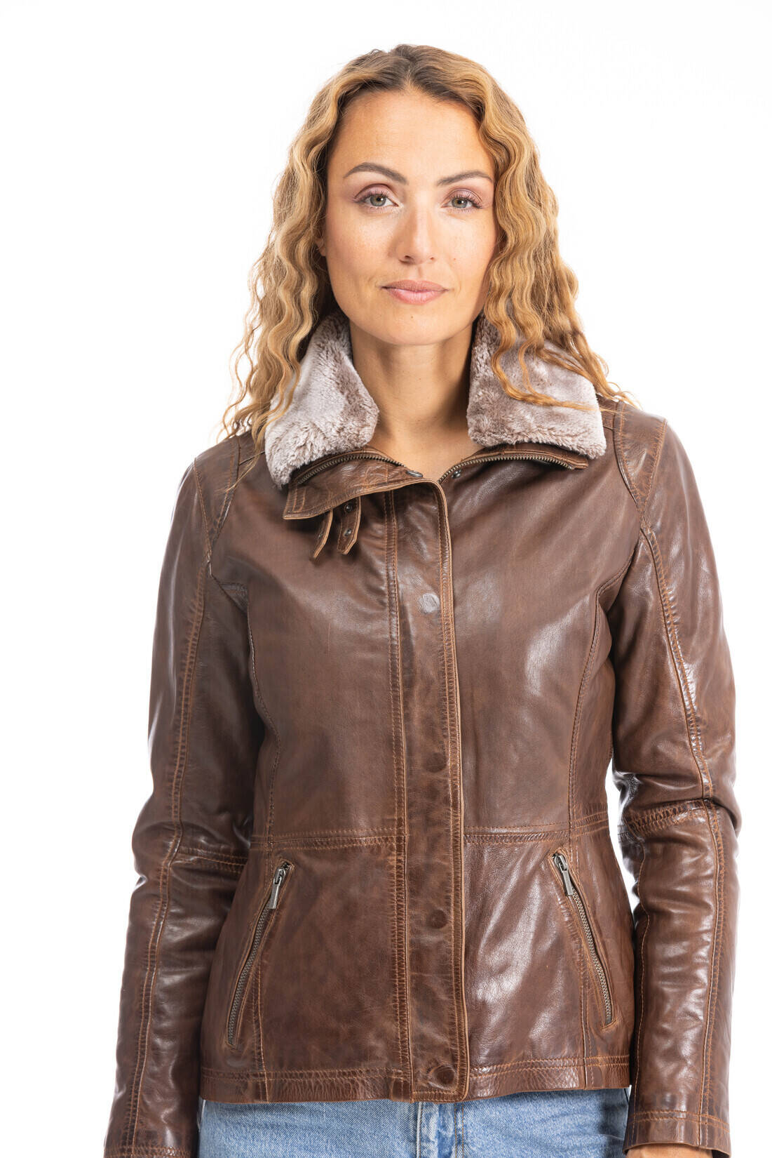 veste cuir bison 101648 (1)